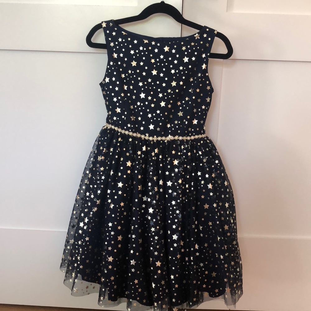 Pippa and Julie fully lined navy dress. Size 7.